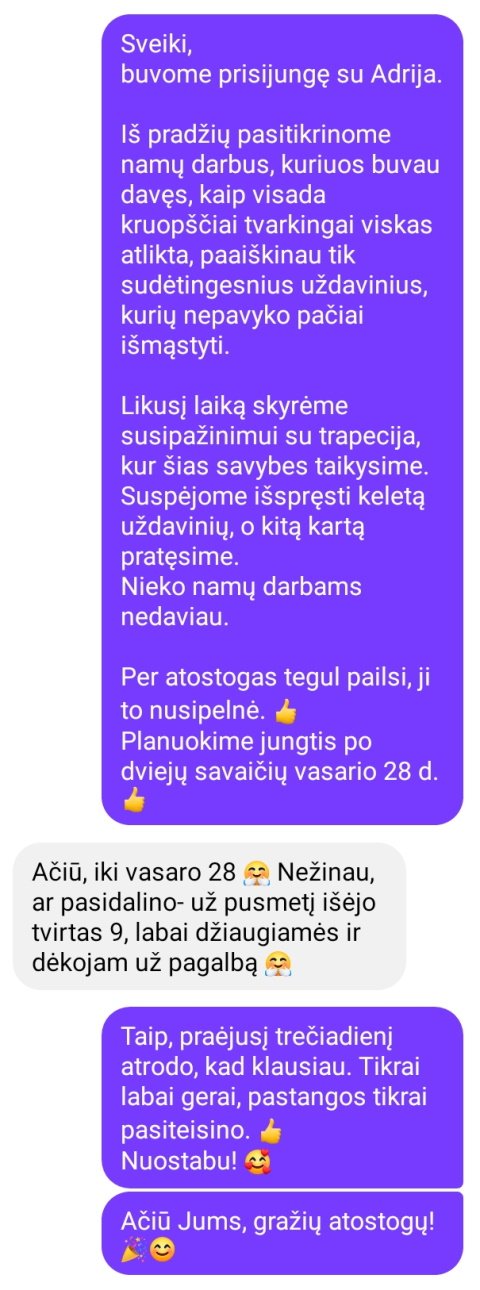 Ingos pranešimas
